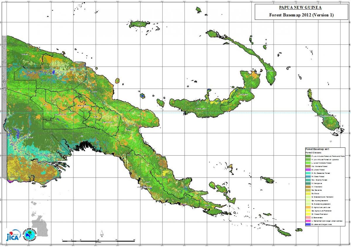 mapa de papúa nueva guinea climático