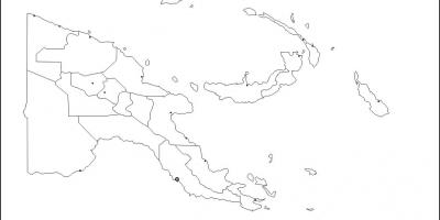 Mapa de papúa nueva guinea mapa de contorno
